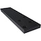 Ekena Millwork 2 1/2"W x 10"D Hidden Floating Steel Heavy Duty Bracket, Powder Coated Black BKTM02X10HFPBL - alternate 9